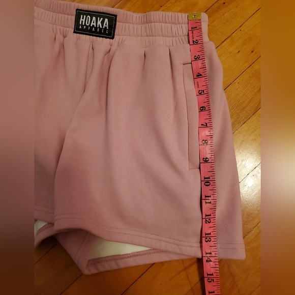 NWOT Hoaka Apparel "Shady pink comfy shorts". Size M. Loungewear. - Picture 11 of 13